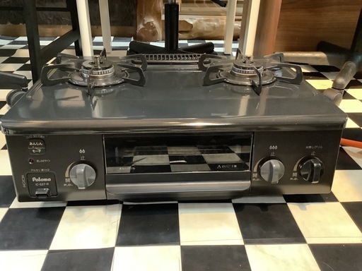 【リサイクルサービス八光】2022年製　　パロマ　ガスコンロ　ＬＰガス用　右強火　IC-S37-2R