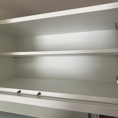 ニトリ リガーレ 食器棚 上置き 120cm ホワイト 白 キッチンカウンターの画像