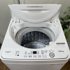 R484 ☀️ ジモティー限定特別価格！ 2023年製の高年式！ SHARP 洗濯機 （洗濯5.5㎏) ES-GE5G ⭐ 動作確認済 ⭐ クリーニング済の画像