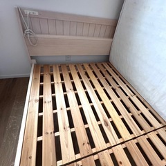 商談中ニトリ　セミダブルベッド　マットレスセットの画像