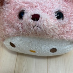 キティちゃん　ピンクくま　クッションの画像