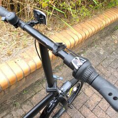 中古自転車 BAGGIO ミニサイクル 折り畳み 自転車 6段変速 20インチ ブラック 通勤 通学 近所のお出掛けなどにの画像