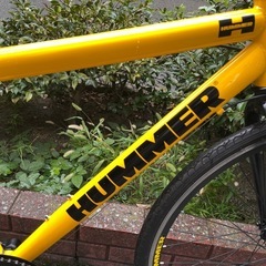 🔵中古車🔵　HUMMER　クロスバイク　キレイ✨　SHIMAN外装6段変速　西宮市　点検調整永久無料✨　整備済み　洗車済み　中古自転車の画像