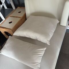 布張りカウチソファ ニトリの画像