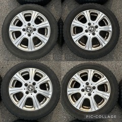 軽自動車 アルミホイール 4穴PCD100155/65R14 スタッドレスタイヤの画像