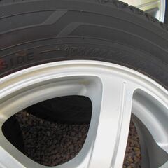 軽スタッドレスアルミホイールタイヤセット155/65R14  4 本の画像