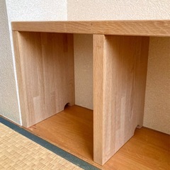 DIY収納棚　配線孔つき　木材としてもの画像