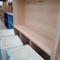J1675【リユースのサカイ柏店】引き出し付き収納ラック　木目調　クリーニング済み　の画像