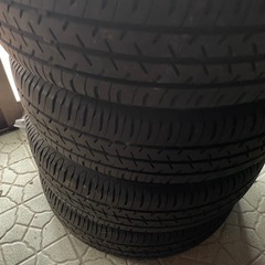 タイヤ付きアルミホイール　４本セットの画像