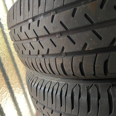 タイヤ付きアルミホイール　４本セットの画像