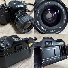 一眼レフフィルムカメラ　交換レンズ　ストロボセットの画像