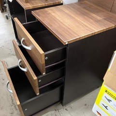 I 2510-564 サイドワゴン 3段引き出し キャスター付き 中古美品の画像