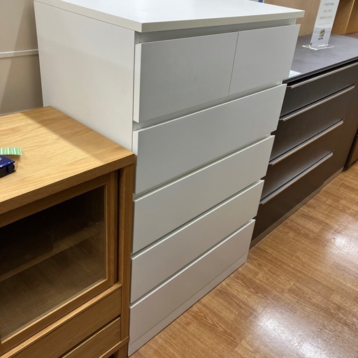 ハイチェスト IKEA ヤケ有り ホワイト【取りに来れる方限定】