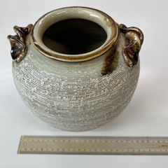 信楽焼　壺　花瓶の画像