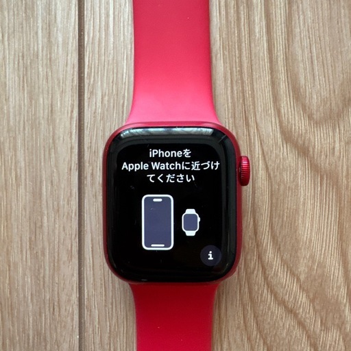 apple wqtch 8 赤色 cellualar シリコンバンド