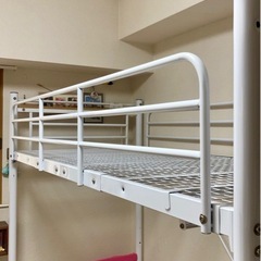 階段付きロフトベッドホワイト　10/30までの画像