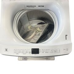 未使用 再生品 ハイアール 全自動洗濯機 7kg JW-U70MK 2024年製 ホワイトの画像