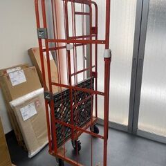 中古カゴ台車　業務用カゴ台車　1台　サイズ84×64×170cm　スチール製 折りたたみ式 業務用物流運搬ラックの画像