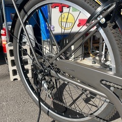 (DK) 2025年購入 通勤•通学に！ DCM シティサイクル VICTOIRE 自転車 27インチ 変速6speed LEDオートライト付 カーキ系 BAAマーク 中古品 ①の画像