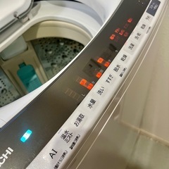 日立　洗濯機　BEAT WASH（8kg） BW-DV80E 2020年製の画像