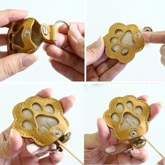 ハンドメイド　ペット　犬　猫　メモリアルキーホルダー　キーホルダー　名入れ無料の画像