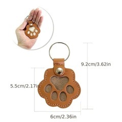 ハンドメイド　ペット　犬　猫　メモリアルキーホルダー　キーホルダー　名入れ無料の画像