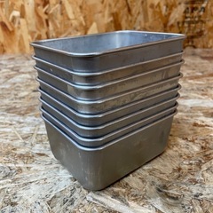 C(7605) ステンレス 深型組バット 8個セット EBM 業務用 厨房用品 飲食店 店舗用の画像