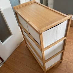 チェスト　3段引き出しの画像