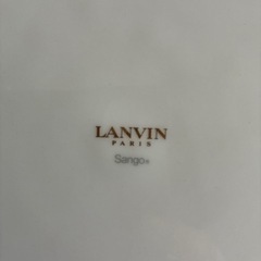 LANVIN エンボス波模様プレートセット新品の画像