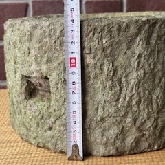 石臼 石うす そば粉 粉引き 茶臼 約14.3kg【東京 直接引取歓迎】検 古民具 庭石 天然石 の画像