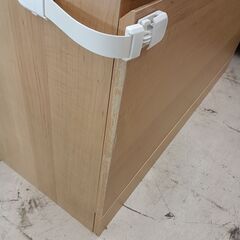 リユースのサカイ栃木店★ジモティ割あり★  食器棚 モダンデコ ライトブラウン W90×D41×H182 クリーニング済み TC11273の画像