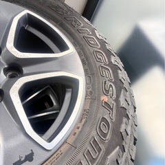 【新車外し】jeep ラングラー　純正アルミ　タイヤセット　の画像