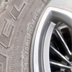 【新車外し】jeep ラングラー　純正アルミ　タイヤセット　の画像