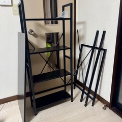 パソコンデスク 学習机 PCデスク 幅115cm ラック付きデスクの画像