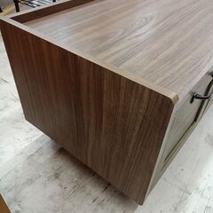 リユースのサカイ栃木店★ジモティ割あり★  TV台 ブラウン×木目 W117.5×D42×H39.5 クリーニング済み TC11277の画像
