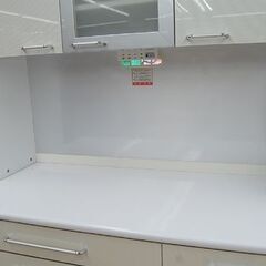 NITORI レンジボード 幅120×奥55×高201cm コルト エナメル 食器棚 キッチン収納 ニトリ 札幌市 清田区 平岡の画像