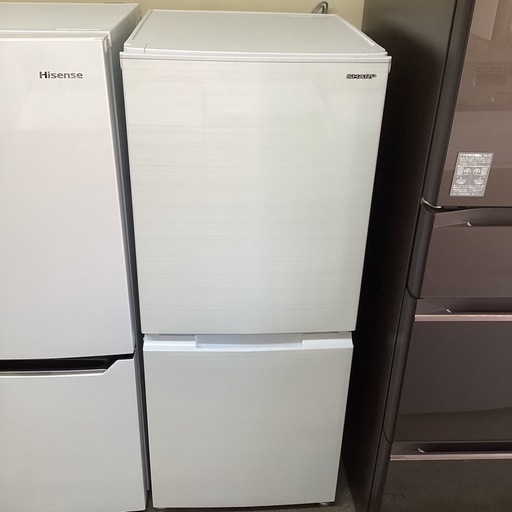 万代店　SHARP ノンフロン冷凍冷蔵庫SJ-D15G-W 2021年