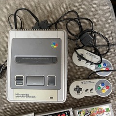 スーパーファミコン&ソフト6個の画像