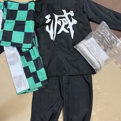 ハロウィン鬼滅の刃竈門炭治郎コスプレ140cmの画像