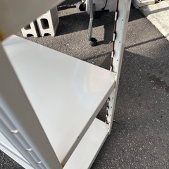 スチールラック オープンラック 棚6段 収納家具 棚板 W600 D300 H1460 少し歪みあり！ 中古現状渡し！ ④の画像