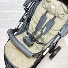 ［美品✨］新生児から使える‼️　トラベルシステム　‼️  joie ジュバ＆アイアンカーFIX＆ライトトラックス トラベルシステム オリーブ　チャイルドシート　ベビーカー　の画像