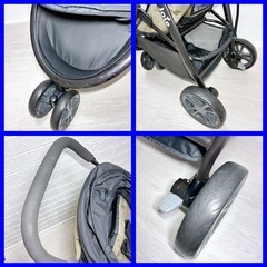 ［美品✨］新生児から使える‼️　トラベルシステム　‼️  joie ジュバ＆アイアンカーFIX＆ライトトラックス トラベルシステム オリーブ　チャイルドシート　ベビーカー　の画像