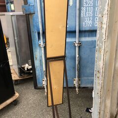 JM20379Y 姿見/鏡 ・外寸 　幅：約22cm 高さ：約148.5cm 奥行：約2cm中古品【取りに来られる方限定】の画像