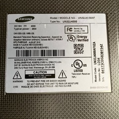 Samsung TVモニターの画像
