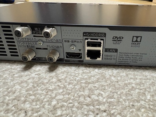 Panasonic 録画機能付きDVDプレーヤー
