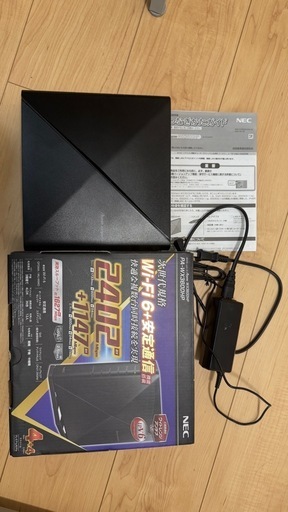 【訳あり・動作OK】NEC Wi-Fi 6ルーター Aterm PA-WX3600HP