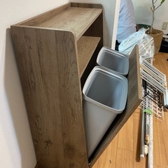 ゴミ箱　ウッドペールストッカーの画像