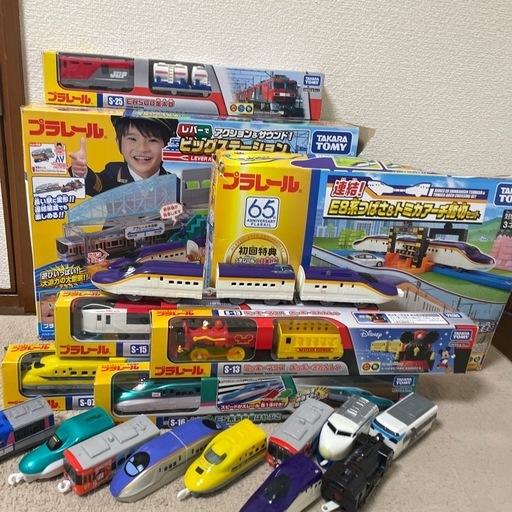 【お取引中】 プラレールビックステーション＆踏切セット＆プラレール＆おまけプラレール