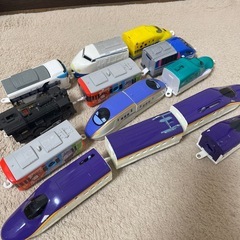 プラレールビックステーション＆踏切セット＆プラレール＆おまけプラレールの画像