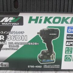 ハイコーキ HiKOKI WH36DH2XPBSZ インパクトレンチ マルチバッテリー×2 充電器 未使用【ハンズクラフト宜野湾店】の画像